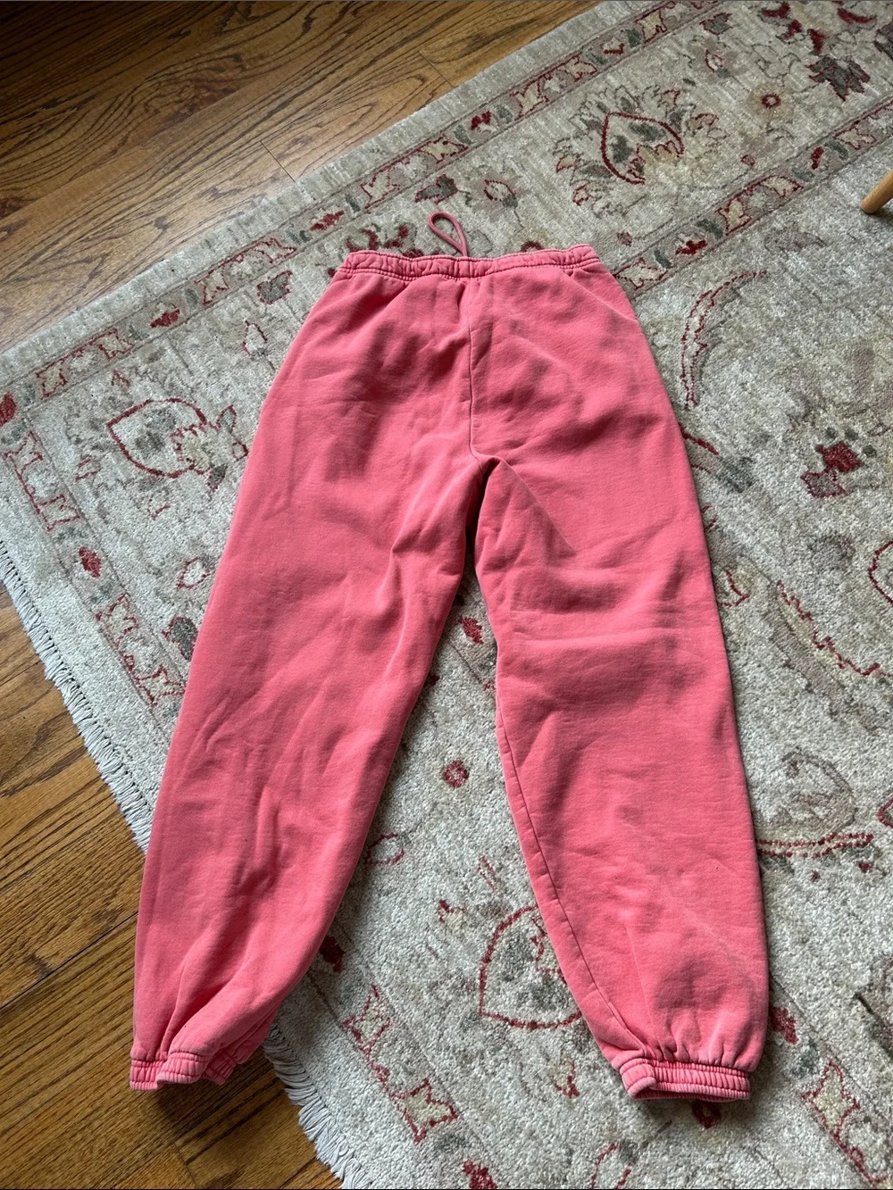 Aritzia Mega fit Cozy Fleece Sweatpants in Coral